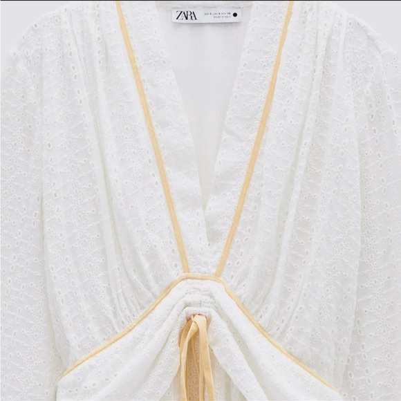 NWT ZARA LIMITED EDITION DRESS WI
CUTWORK EMBROIDERY WHITE $119 - Picture 6 of 10